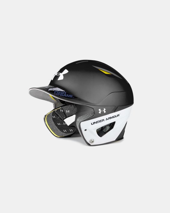 Kids' UA Converge Matte Two Tone Batting Helmet, Black, pdpMainDesktop image number 0
